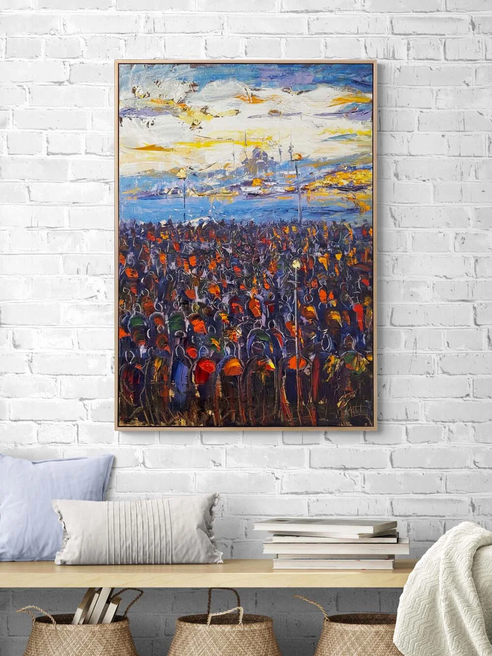 Uzaklarda İstanbul Yağlı Boya Tablosu