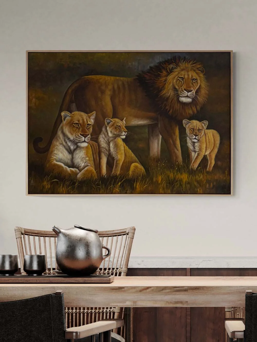 The Lion’s Legacy Oil Painting