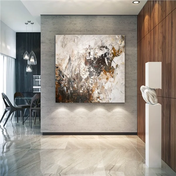 İskandinav Anlık Dönüşüm Siparişe Özel Soyut Yağlı Boya Tablo