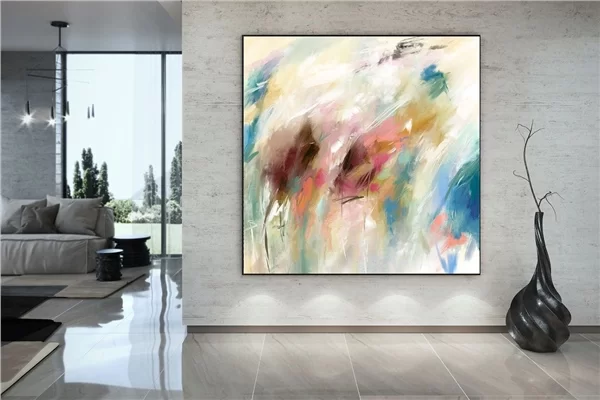 Modern Spatula Custom Order Abstract Oil Painting