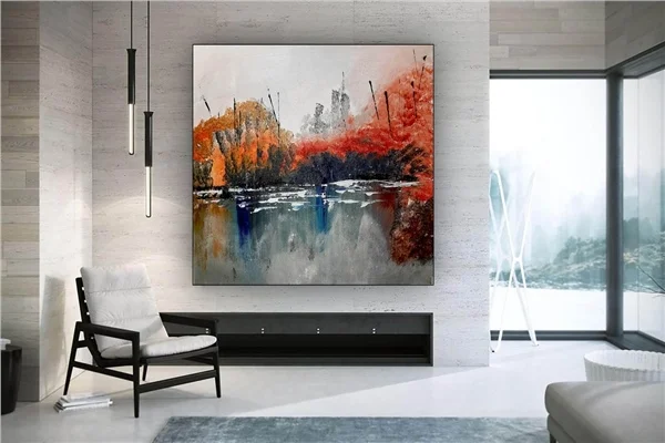 Manzara Siparişe Özel Soyut Yağlı Boya Tablo