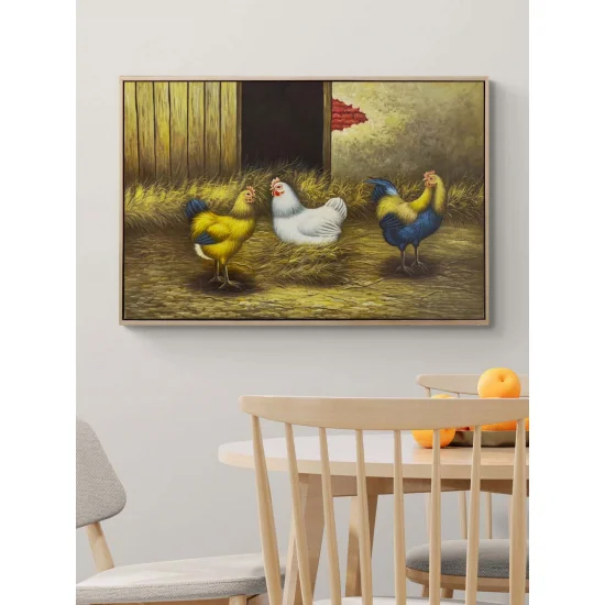 Kümes Günlüğü Yağlı Boya Tablosu