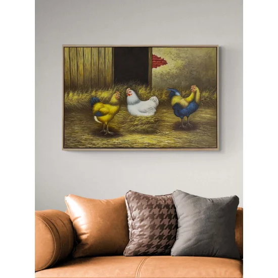 Kümes Günlüğü Yağlı Boya Tablosu