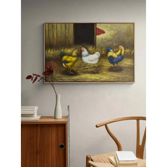 Kümes Günlüğü Yağlı Boya Tablosu