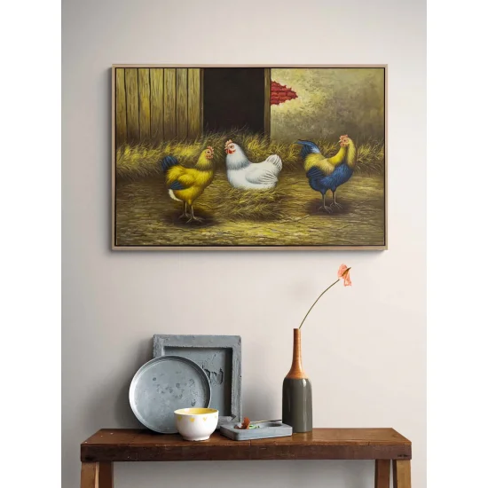 Kümes Günlüğü Yağlı Boya Tablosu