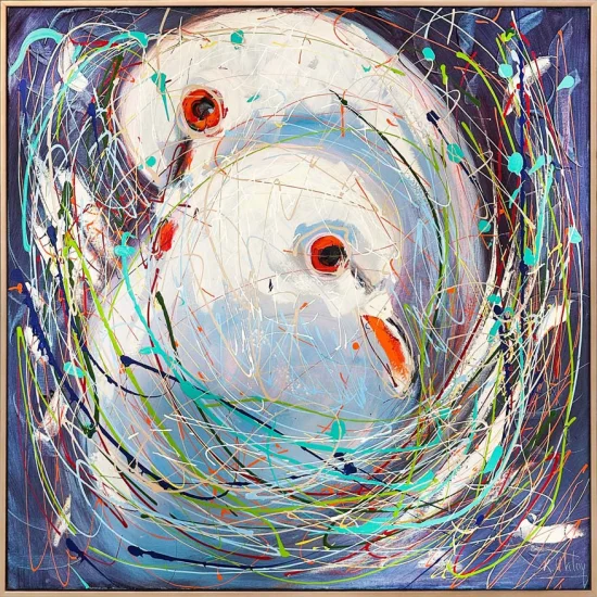 Dreams of Pigeons Oil Painting