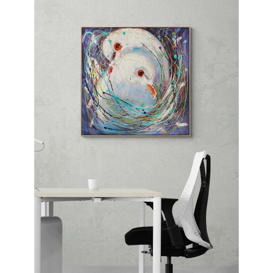 Dreams of Pigeons Oil Painting