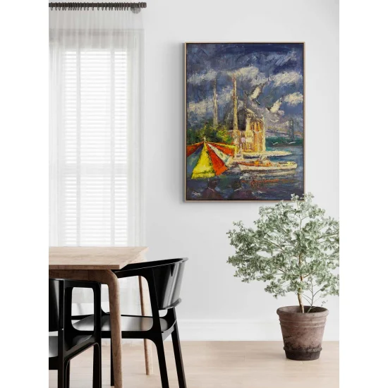 Ortaköyde Vakit Yağlı Boya Tablosu