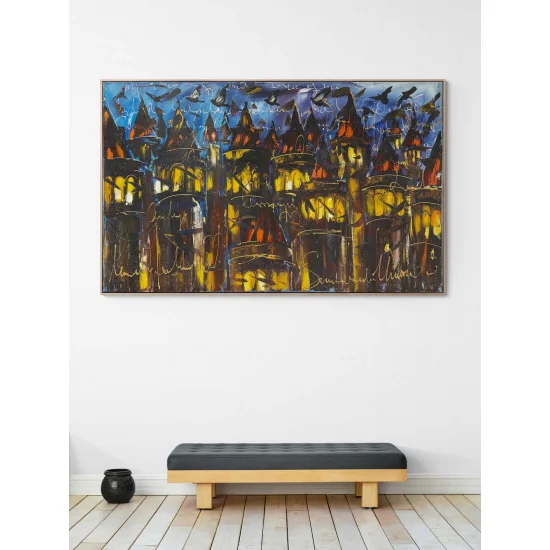 Galata Tower Rhapsody Oil Painting