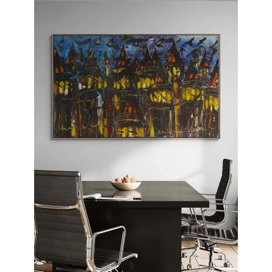 Galata Tower Rhapsody Oil Painting