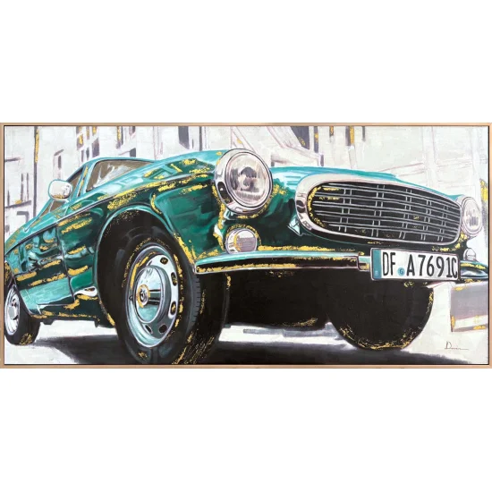 Retro Rüzgârı Yağlı Boya Tablosu