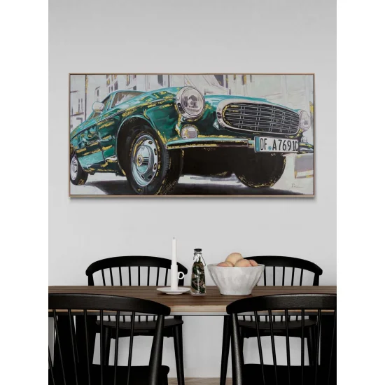 Retro Rüzgârı Yağlı Boya Tablosu