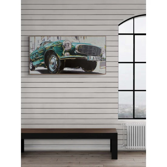 Retro Rüzgârı Yağlı Boya Tablosu