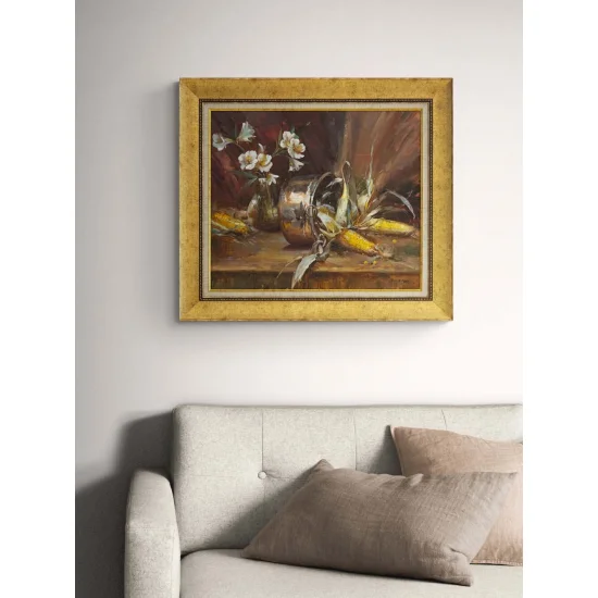 Masanın Üzerinde Zaman Yağlı Boya Tablosu