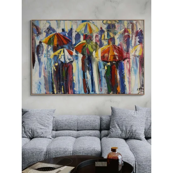 Yağmurun Renkleri Yağlı Boya Tablosu