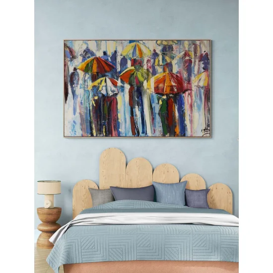 Yağmurun Renkleri Yağlı Boya Tablosu