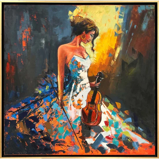 Kemancının Son Şarkısı Yağlı Boya Tablosu