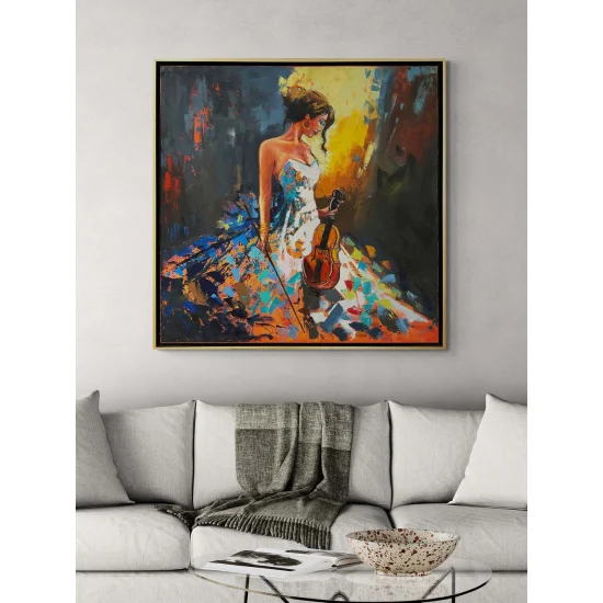 Kemancının Son Şarkısı Yağlı Boya Tablosu