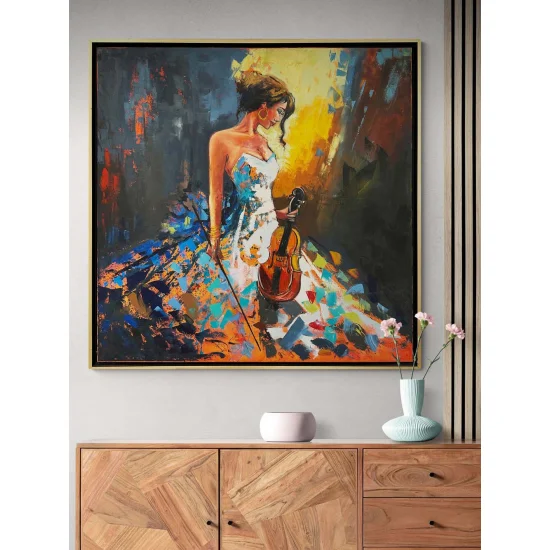 Kemancının Son Şarkısı Yağlı Boya Tablosu