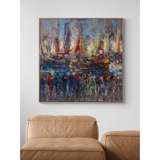 Renklerin Limanı Yağlı Boya Tablosu