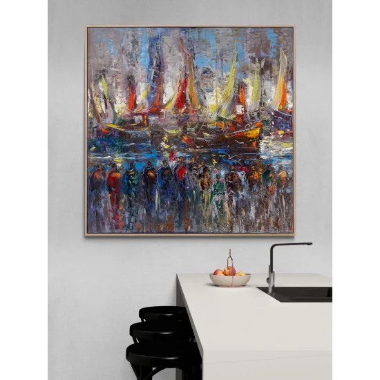 Renklerin Limanı Yağlı Boya Tablosu