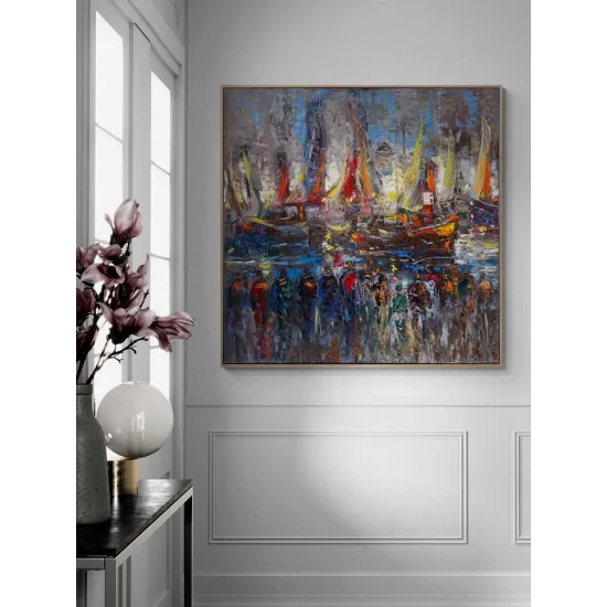 Renklerin Limanı Yağlı Boya Tablosu