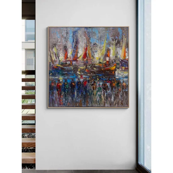 Renklerin Limanı Yağlı Boya Tablosu