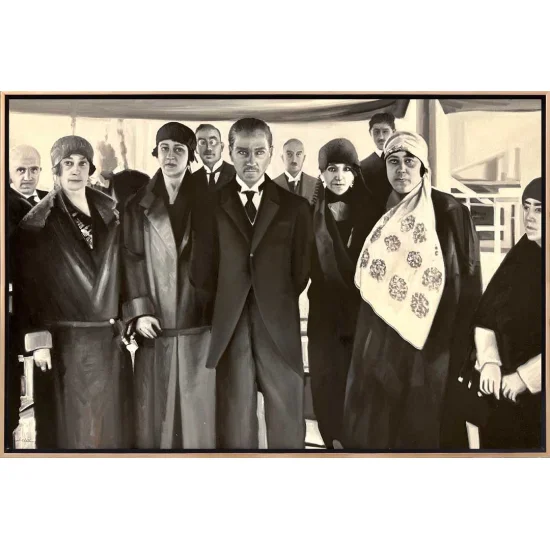Mustafa Kemal Türk Kadın Birliği Üyeleriyle(1924) Yağlı Boya Tablosu