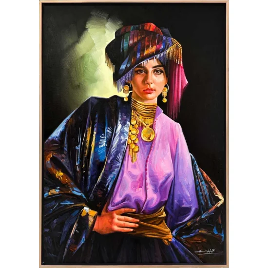 Persian Girl Oil Painting