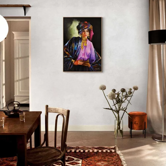 Persian Girl Oil Painting