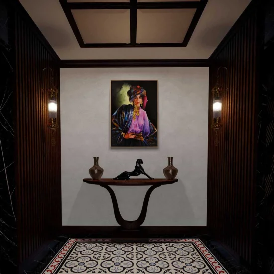 Persian Girl Oil Painting