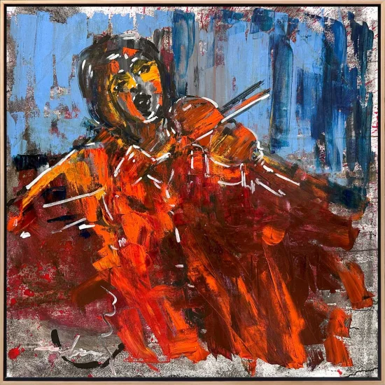 Dancing With Notes Oil Painting