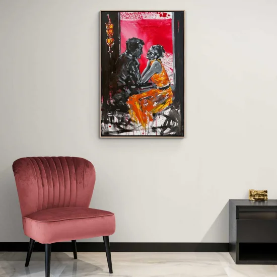 Kalplerin Eşleşmesi Yağlı Boya Tablosu