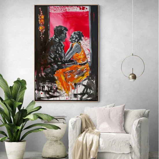 Kalplerin Eşleşmesi Yağlı Boya Tablosu