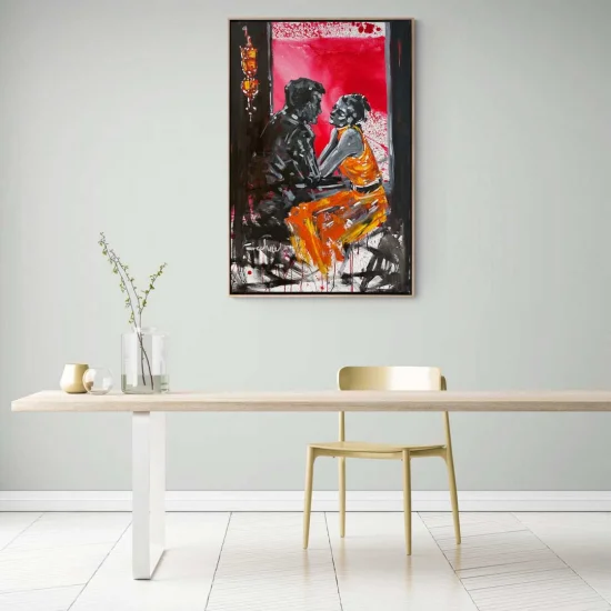 Kalplerin Eşleşmesi Yağlı Boya Tablosu