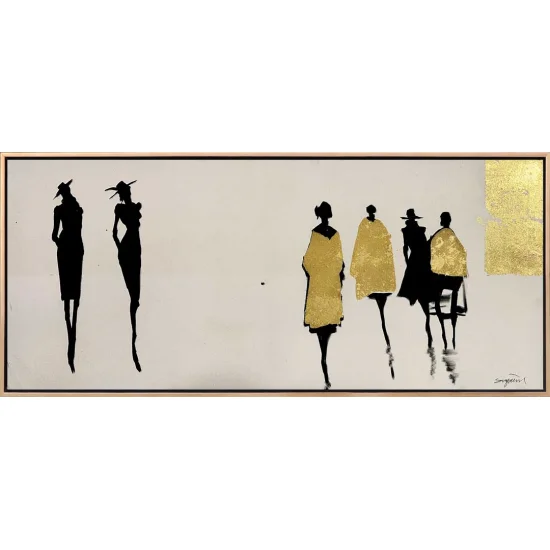 Caddede Kadınlar Yağlı Boya Tablosu