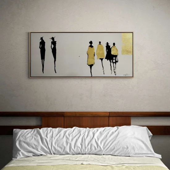 Caddede Kadınlar Yağlı Boya Tablosu