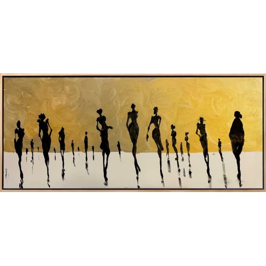 Linear Figures Oil Painting