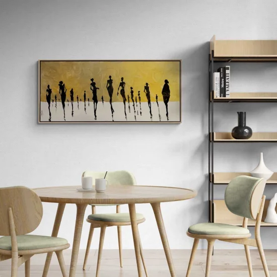 Linear Figures Oil Painting