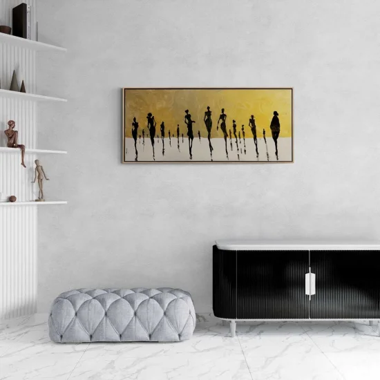 Linear Figures Oil Painting