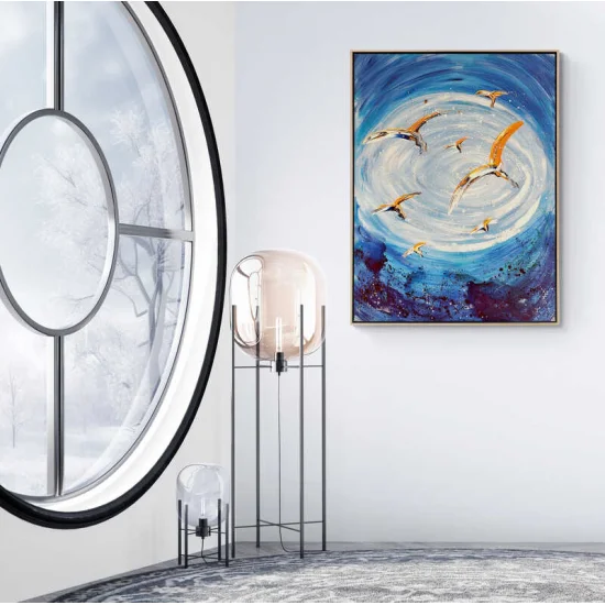 Turuncu Kanatlar Yağlı Boya Tablosu