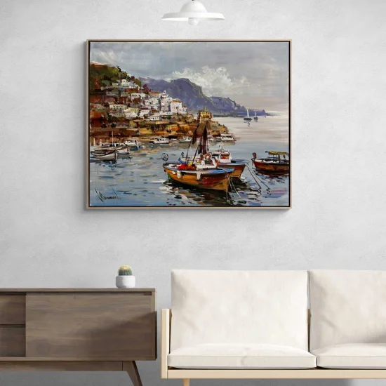 Sacramento Balıkçıları Yağlı Boya Tablosu