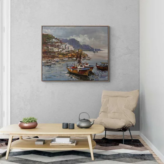 Sacramento Balıkçıları Yağlı Boya Tablosu