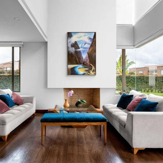 Caravan in the Canyon Oil Painting