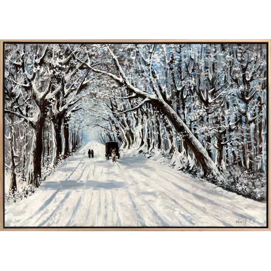 Beyaz Kar Yağlı Boya Tablosu