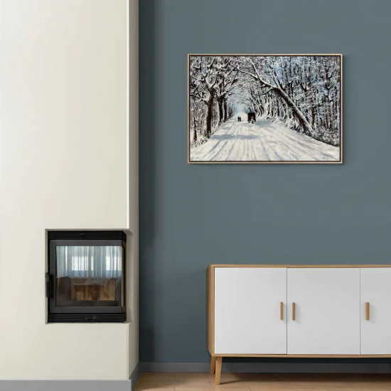 Beyaz Kar Yağlı Boya Tablosu