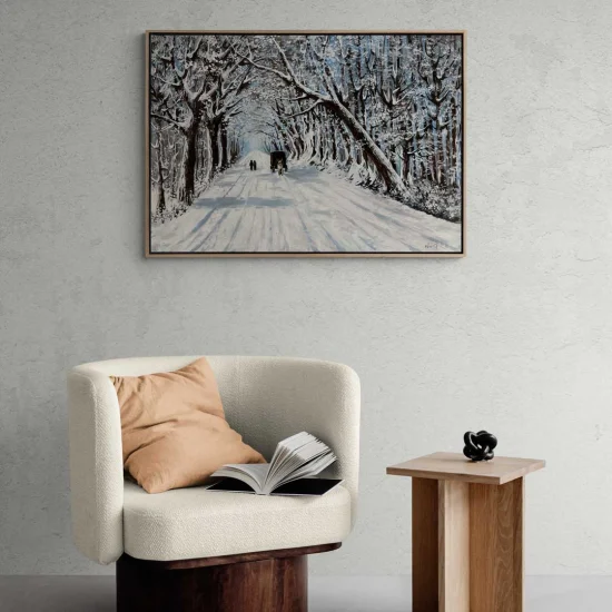 Beyaz Kar Yağlı Boya Tablosu