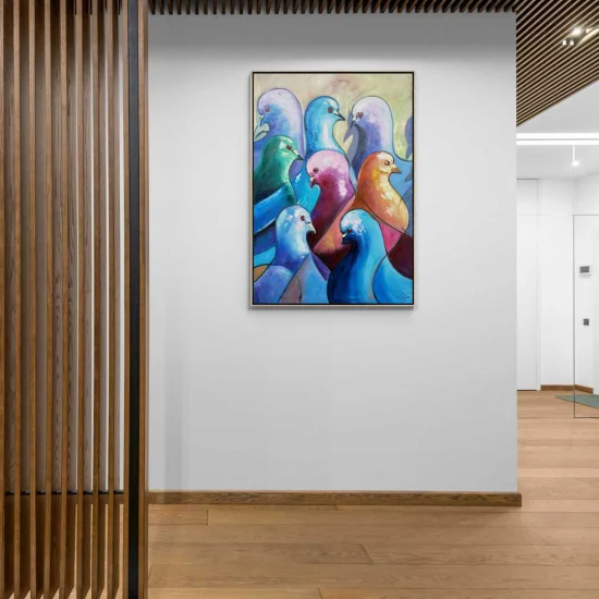 Fruit Dove Oil Painting