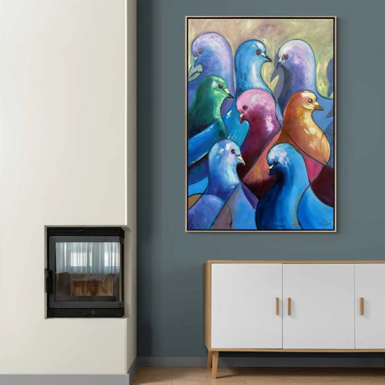 Fruit Dove Oil Painting