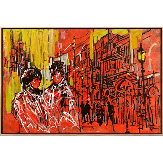 Architectural Lines Oil Painting